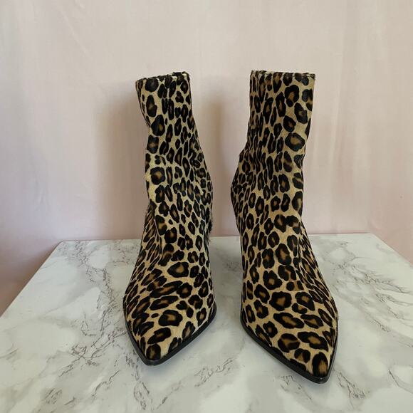 Leopard Tamara Melon Booties 41 - Picture 2 of 13